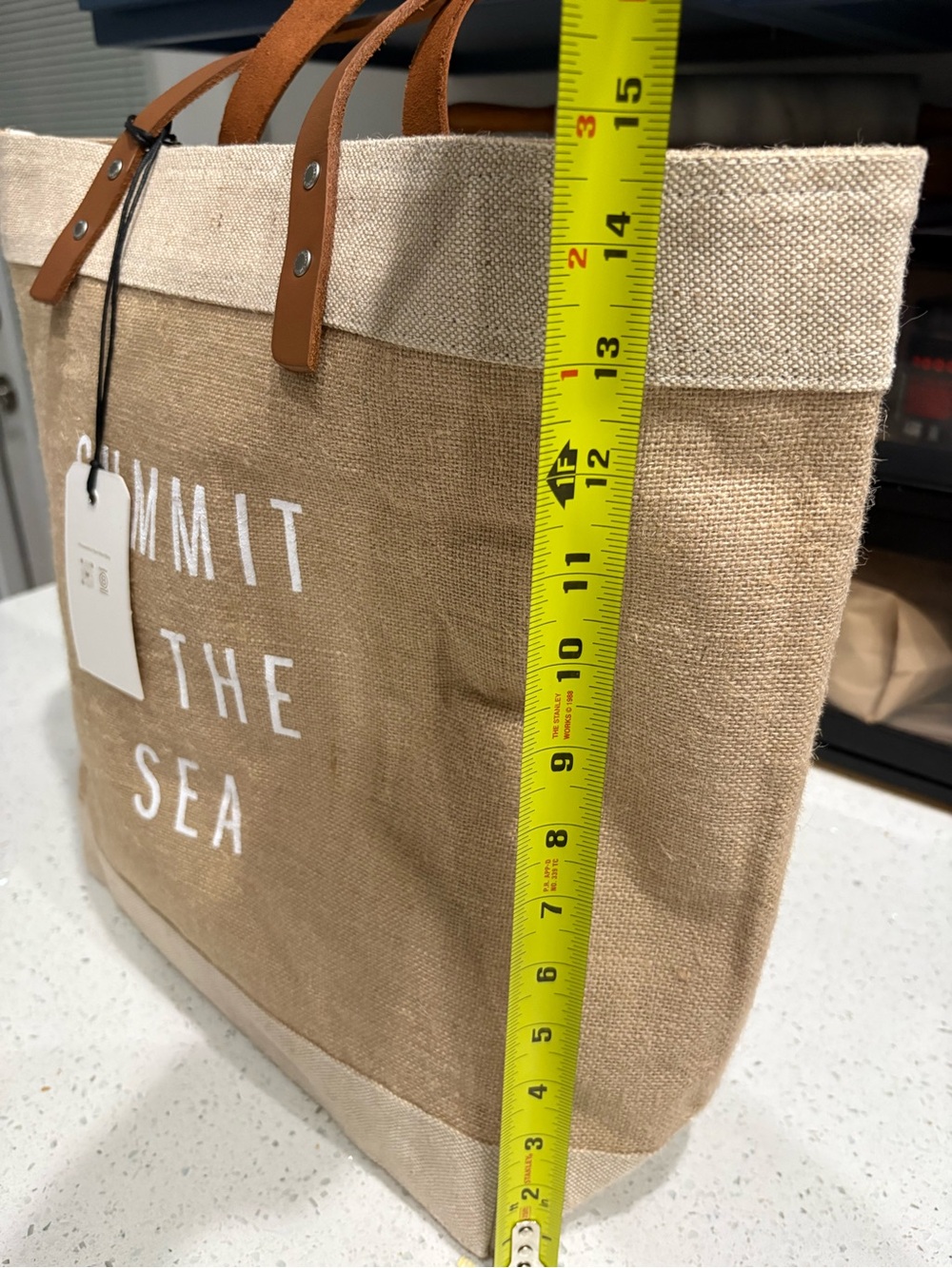 Apolis Original Market Bag Natural Canvas Tote SUMMIT BY THE SEA BEACH - Picture 9 of 10